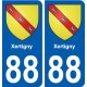 88 Xertigny blason autocollant plaque stickers ville