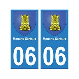 06 Mouans-Sartoux autocollant plaque