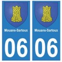 06 Mouans-Sartoux autocollant plaque
