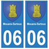 06 Mouans-Sartoux autocollant plaque