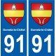 91 Gometz-le-Châtel blason autocollant plaque stickers ville