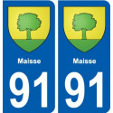 91 Maisse blason autocollant plaque stickers ville