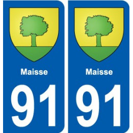 91 Maisse blason autocollant plaque stickers ville