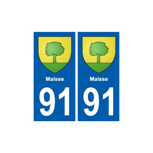 91 Maisse blason autocollant plaque stickers ville