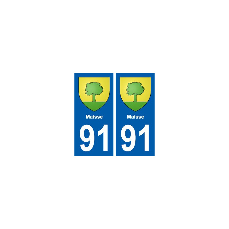 91 Maisse blason autocollant plaque stickers ville