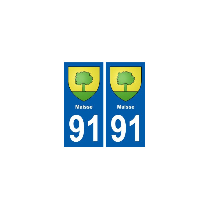 91 Maisse blason autocollant plaque stickers ville