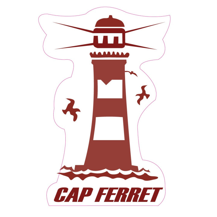 Autocollant Cap Ferret Phare 33 sticker adhesif logo 1