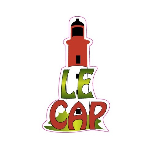 Autocollant Cap Ferret Phare 33 sticker adhesif logo 2