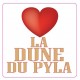 Autocollant I love La Dune Du Pyla stickers adhésif logo 1