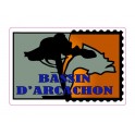 Aufkleber bassin d ' Arcachon, stempel, sticker, klebeband logo 1