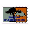 Autocollant bassin d'Arcachon timbre stickers adhésif logo 1