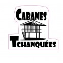 Autocollant cabanes tchanquées stickers adhésif logo 1
