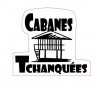 Autocollant cabanes tchanquées stickers adhésif logo 1