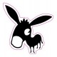 burro ane catalan cabeza decal sticker logo 1