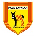 Stickers blason Pays Catalan burro ane rayé autocollant adhésif logo 1
