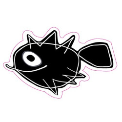 Autocollant poisson fish  sticker adhesif logo 5
