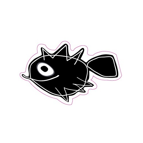 Autocollant poisson fish  sticker adhesif logo 5