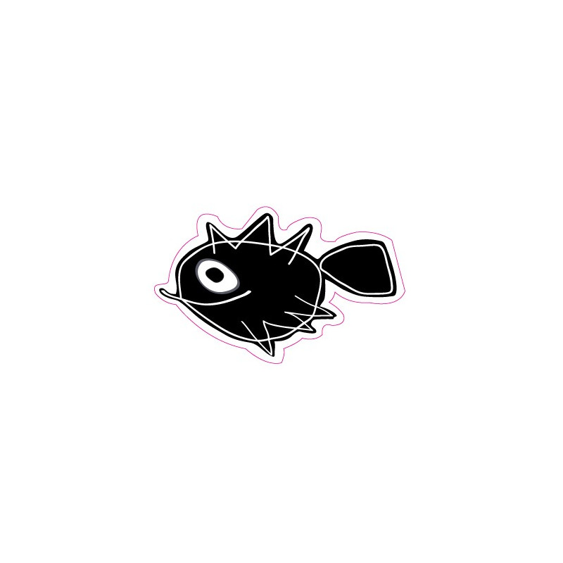 Autocollant poisson fish  sticker adhesif logo 5