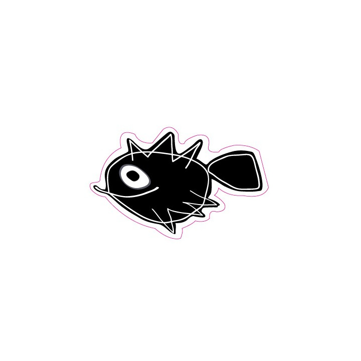 Autocollant poisson fish  sticker adhesif logo 5