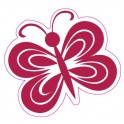 Autocollant Papillon butterfly sticker adhesif couleur logo 9