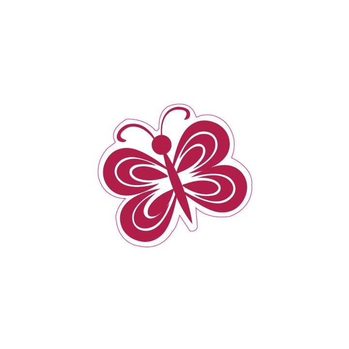 Autocollant Papillon butterfly sticker adhesif couleur logo 9