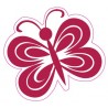 Autocollant Papillon butterfly sticker adhesif couleur logo 9