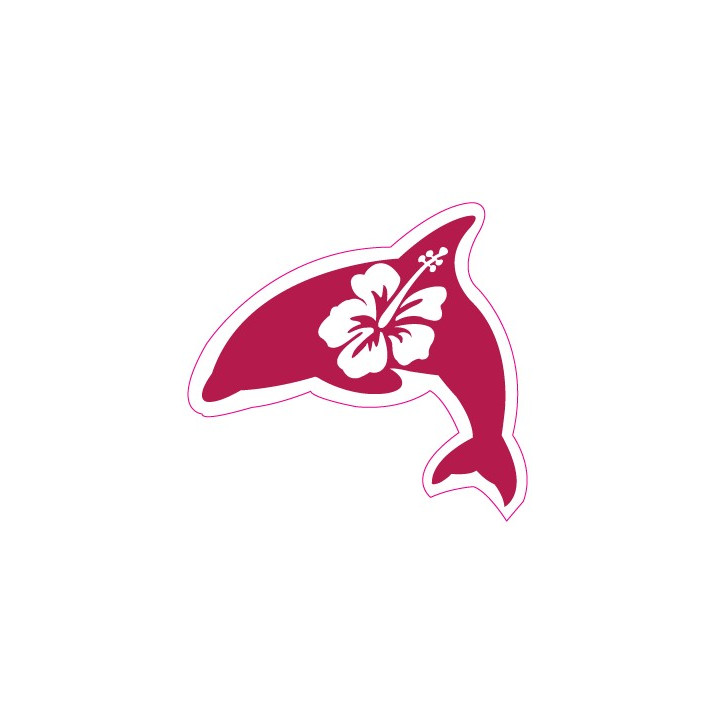 Dauphin Dolphin autocollant stickers adhésif logo 1
