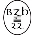 Autocollant 22 BZH drapeau Breton Sticker  Breizh Bretagne logo 2