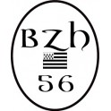 Autocollant 56 BZH drapeau Breton Sticker  Breizh Bretagne logo 2