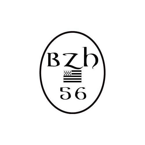 Autocollant 56 BZH drapeau Breton Sticker  Breizh Bretagne logo 2