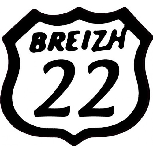 22 breizh logo sticker adhésif logo autocollant adhésif Bretagne