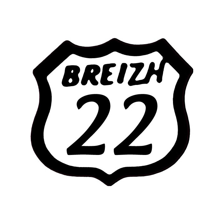 22 breizh logo sticker adhésif logo autocollant adhésif Bretagne