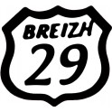 29 Breizh logo sticker adhésif logo autocollant adhésif Bretagne
