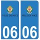 06 Nice autocollant plaque