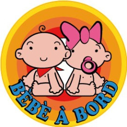Autocollant Bord Bébé à bord sticker enfants logo 1-1