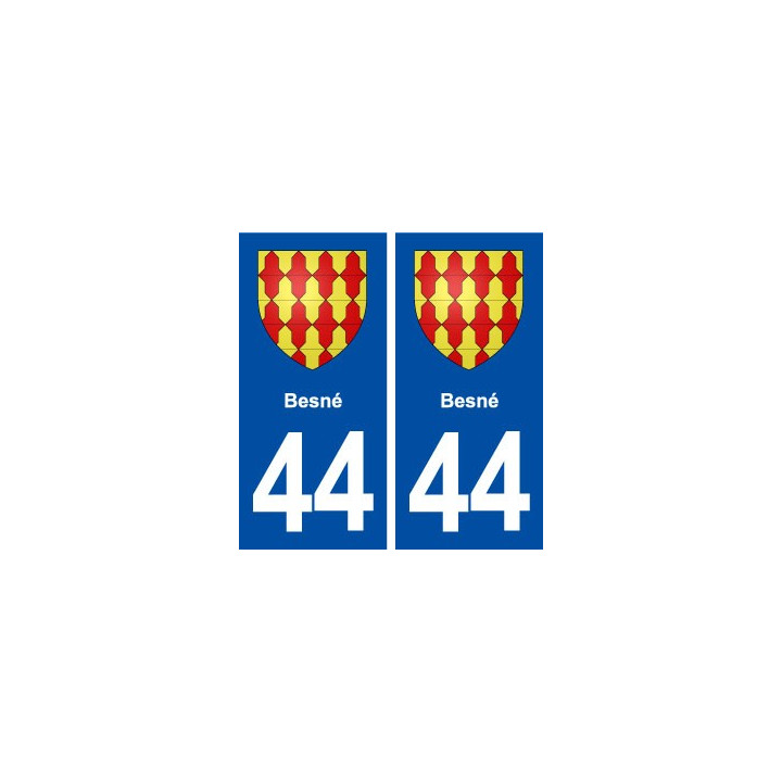 44  Besné blason ville autocollant plaque stickers