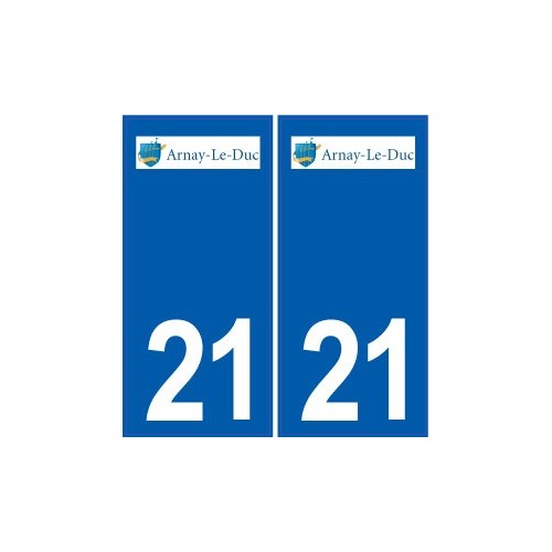 19 Arnay-le-Duc logo ville autocollant plaque sticker
