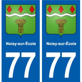 77 Noisy-sur-École blason autocollant plaque stickers ville