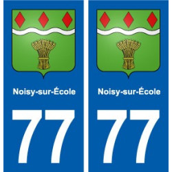 77 Noisy-sur-École blason autocollant plaque stickers ville