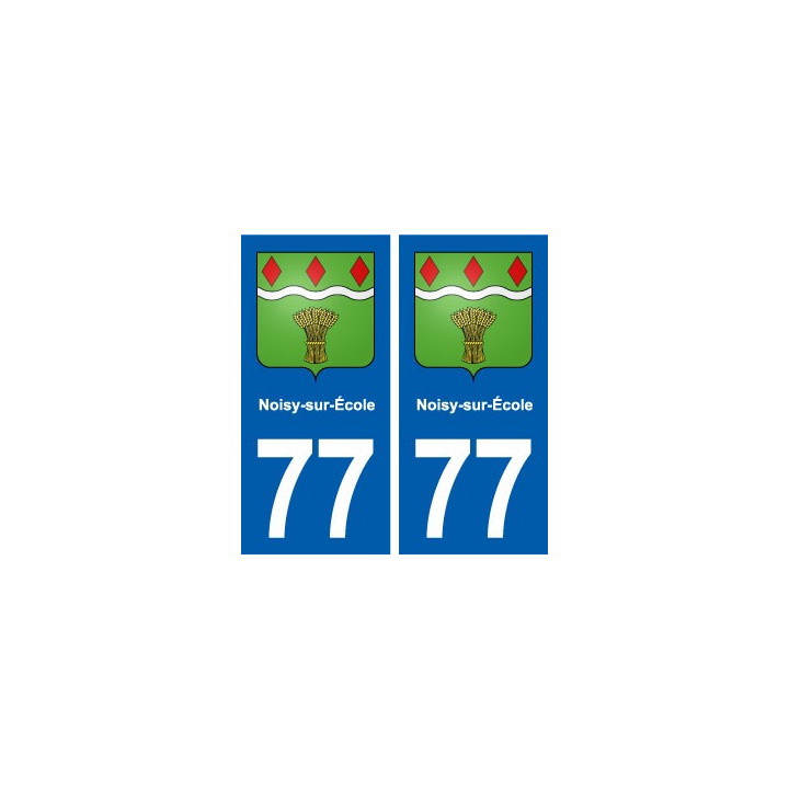 77 Noisy-sur-École blason autocollant plaque stickers ville