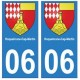 06 Roquebrune-Cap-Martin autocollant plaque