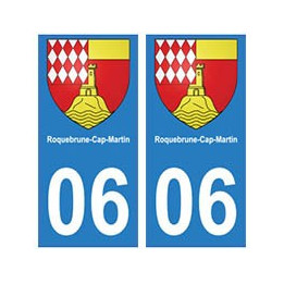 06 Roquebrune-Cap-Martin autocollant plaque