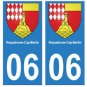 06 Roquebrune-Cap-Martin autocollant plaque