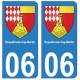 06 Roquebrune-Cap-Martin autocollant plaque