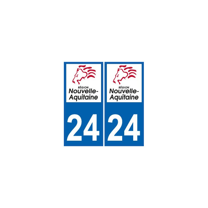 23 Creuse autocollant plaque immatriculation auto département sticker Nouvelle Aquitaine logo