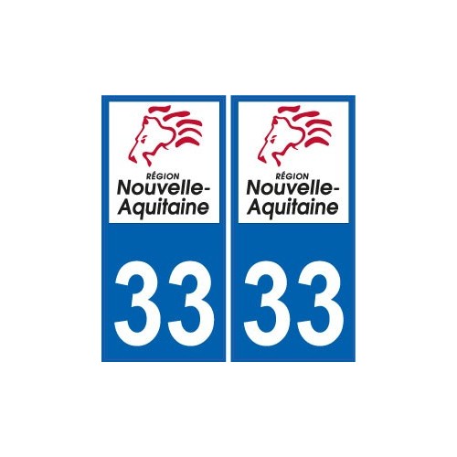 23 Creuse autocollant plaque immatriculation auto département sticker Nouvelle Aquitaine logo