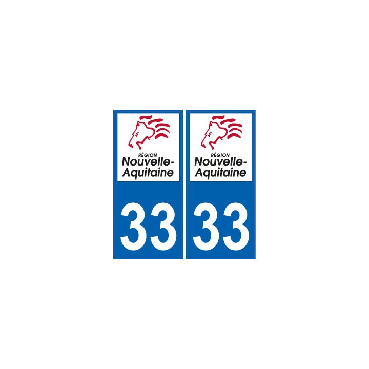 23 Creuse autocollant plaque immatriculation auto département sticker Nouvelle Aquitaine logo