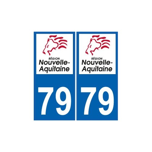 16 Charente autocollant plaque immatriculation auto département sticker Nouvelle Aquitaine logo