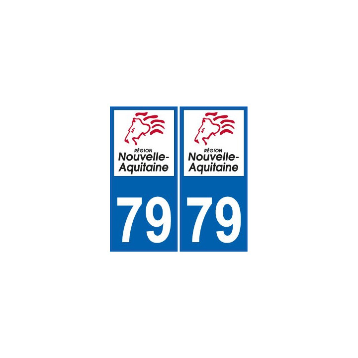 16 Charente autocollant plaque immatriculation auto département sticker Nouvelle Aquitaine logo