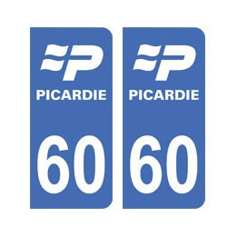 60 Oise autocollant plaque